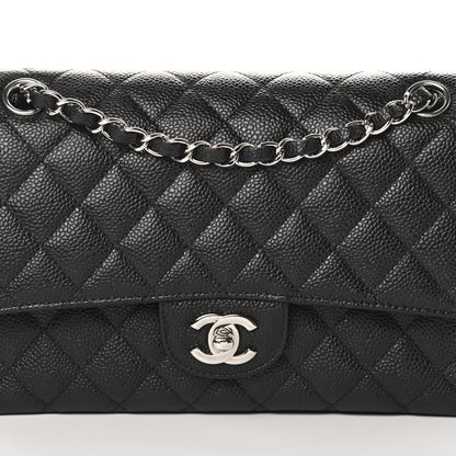 Chanel Caviar Quilted Medium Double Flap Black 9 of 12