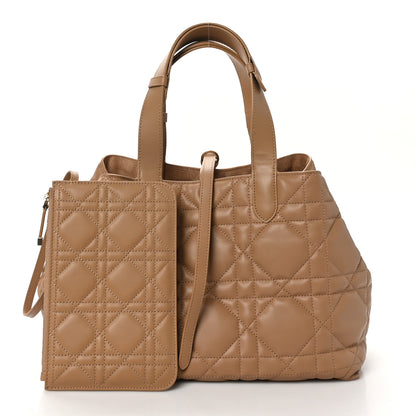 Christian Dior Calfskin Macrocannage Medium Toujour Powder Tan 3 of 12