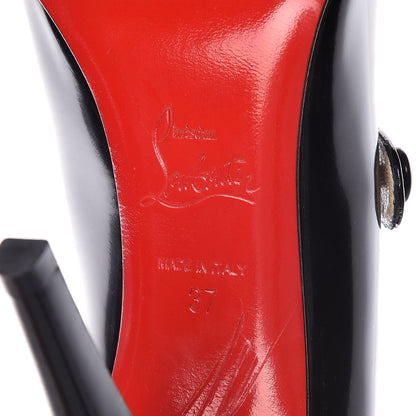 Christian Louboutin Calfskin Charleen 100 Pumps 37 Black 6 of 13