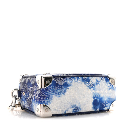 Louis Vuitton Cowhide Monogram Bandana Mini Soft Trunk Blue 4 of 12