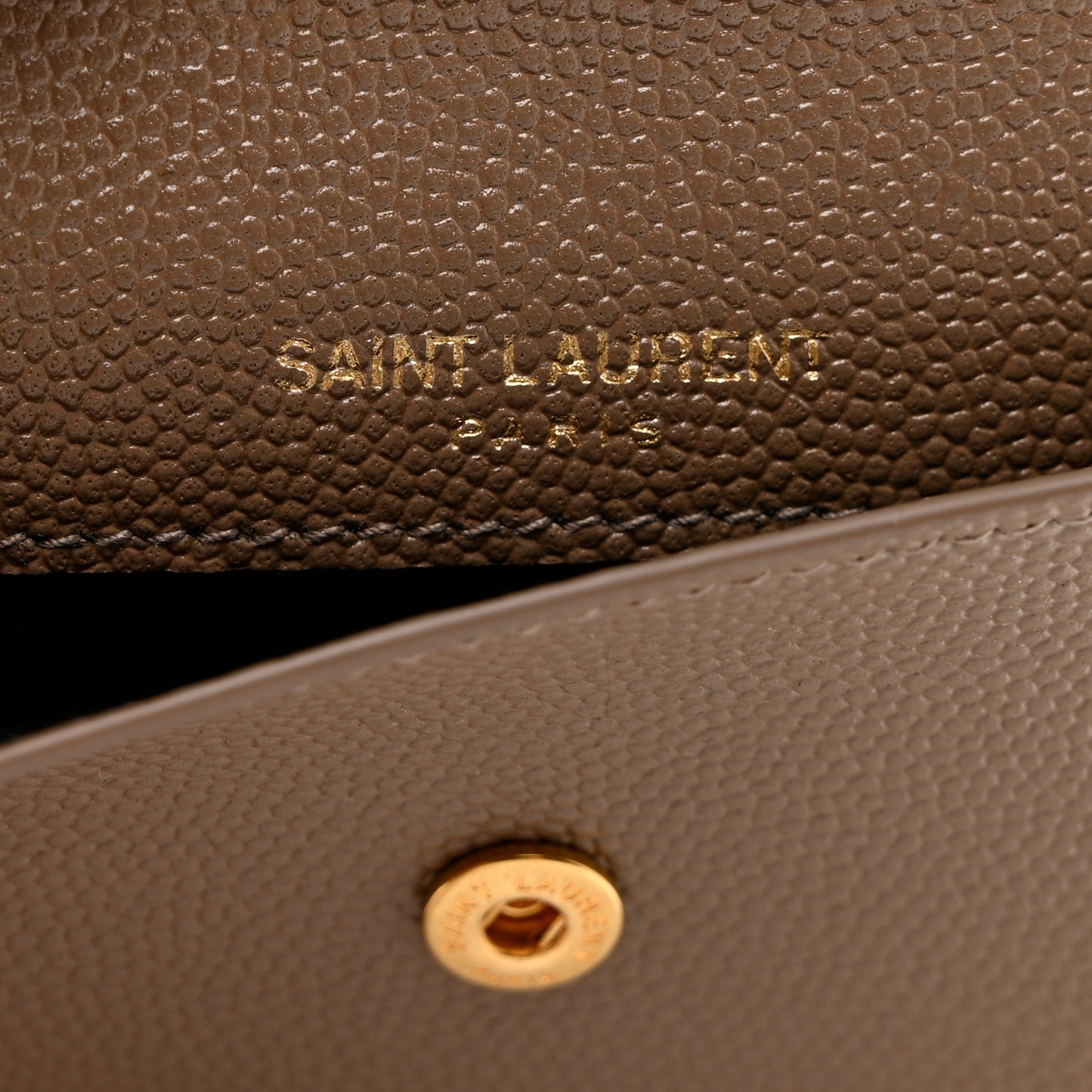 Grain De Poudre Uptown Monogram Card Case Dark Beige