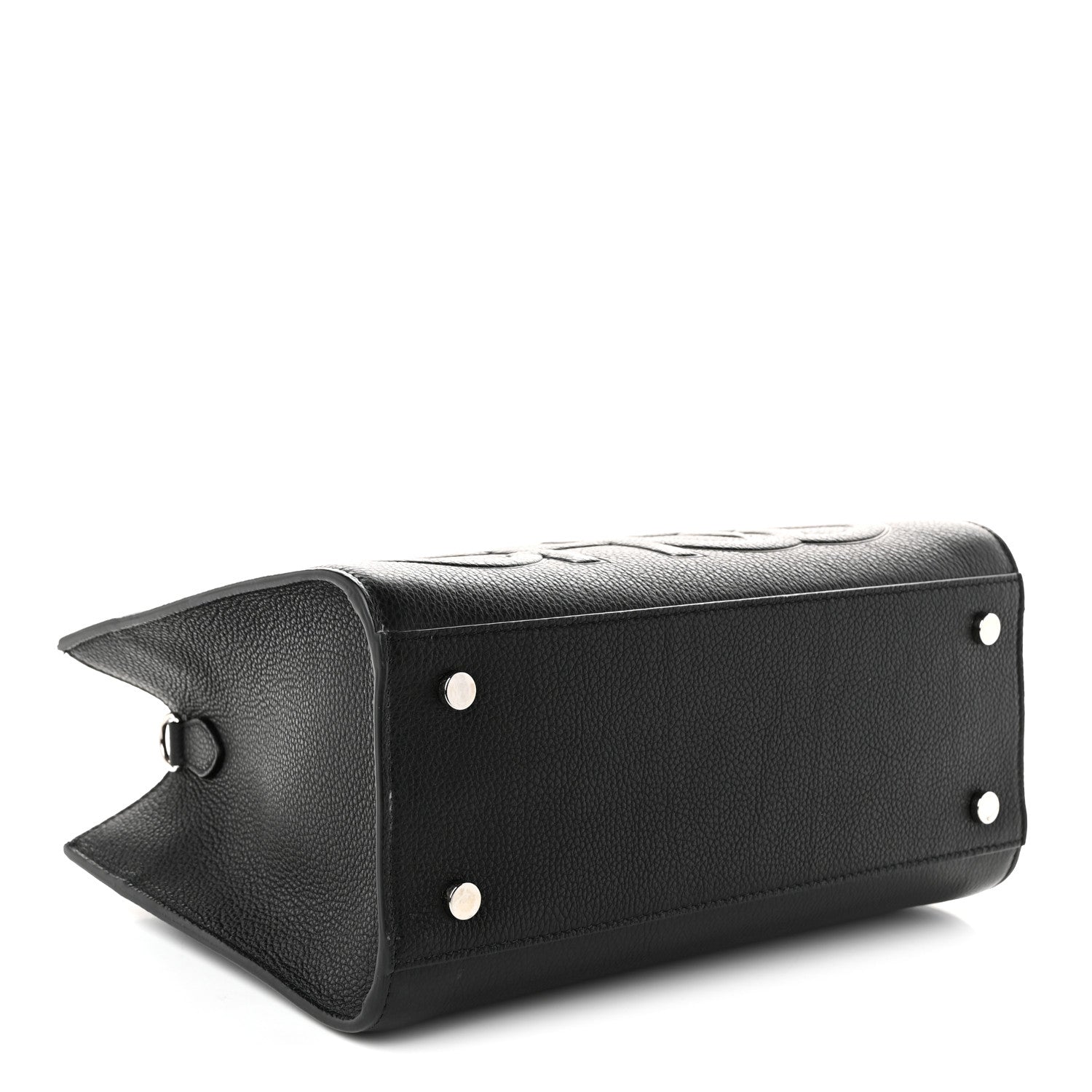 Jimmy Choo Grained Calfskin Embossed Book Tote Black 3 of 9