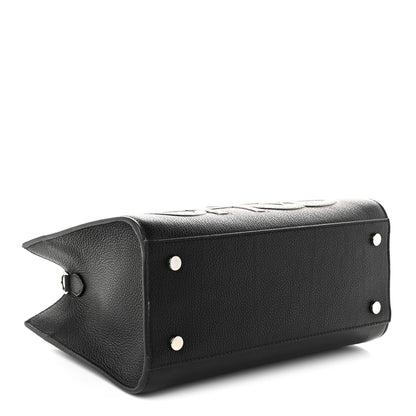 Jimmy Choo Grained Calfskin Embossed Book Tote Black 3 of 9