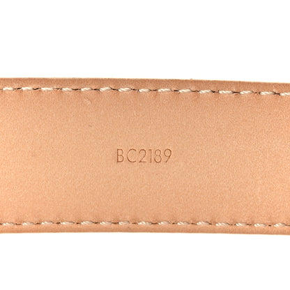 Louis Vuitton Damier Azur 25mm Mini Belt 75 30 5 of 7