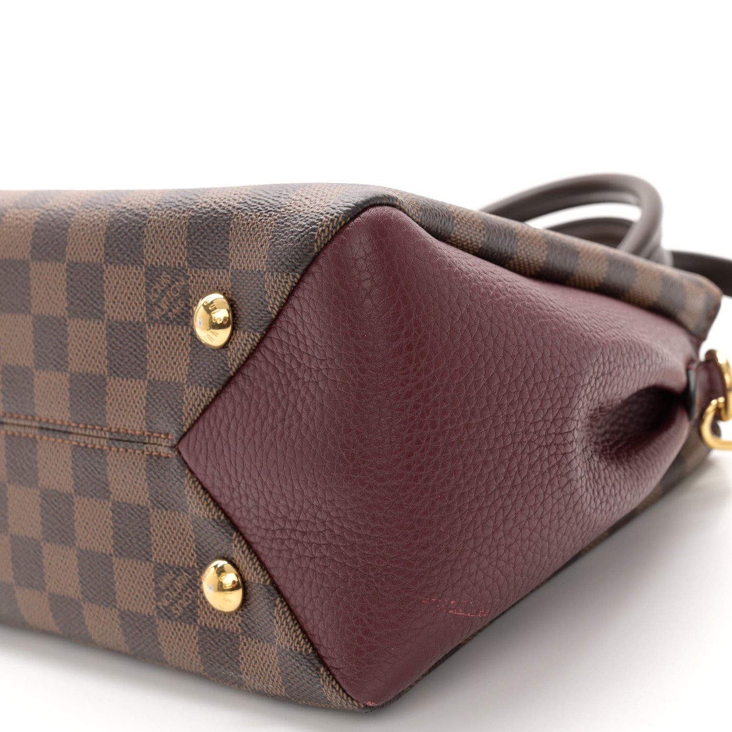Louis Vuitton Damier Ebene Cuir Taurillon Brittany Bordeaux 9 of 15