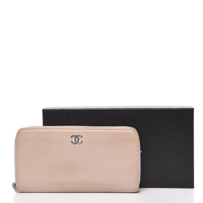 Chanel Caviar Sevruga Zip Around Wallet Pink 16 of 16