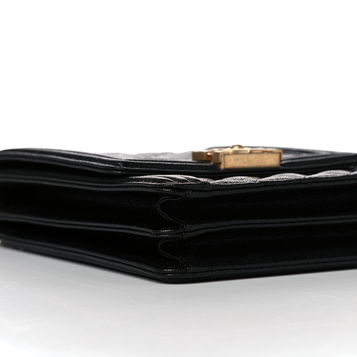 Chanel Caviar Quilted North South Boy Flap Black 8 of 10