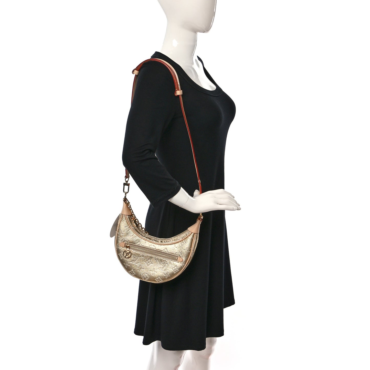 Monogram Jacquard Loop Gold