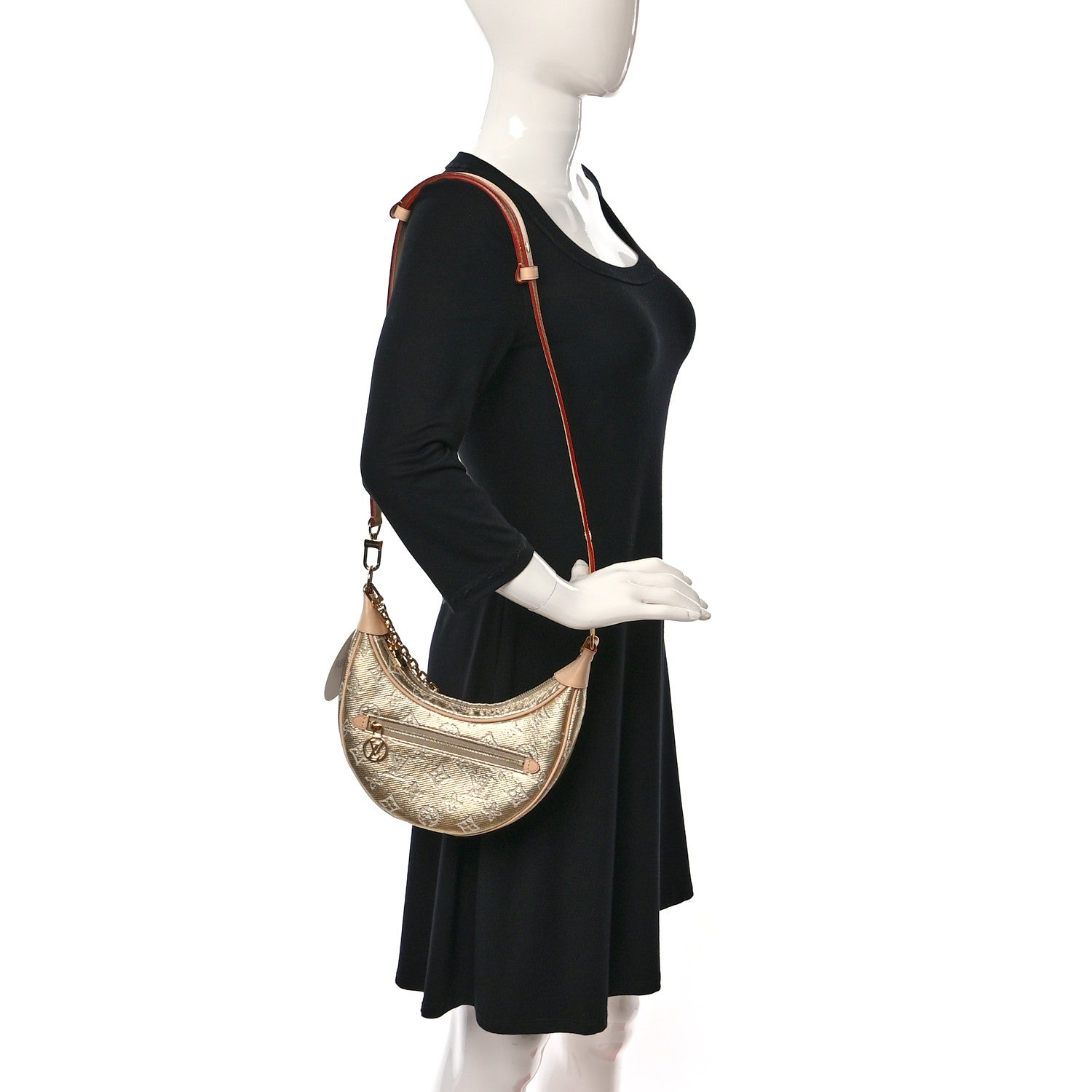 Louis Vuitton Monogram Jacquard Loop Gold 2 of 8