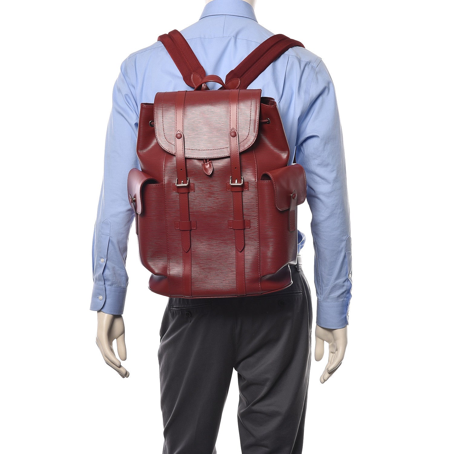Louis Vuitton Epi Christopher Backpack PM Pomodoro 2 of 13
