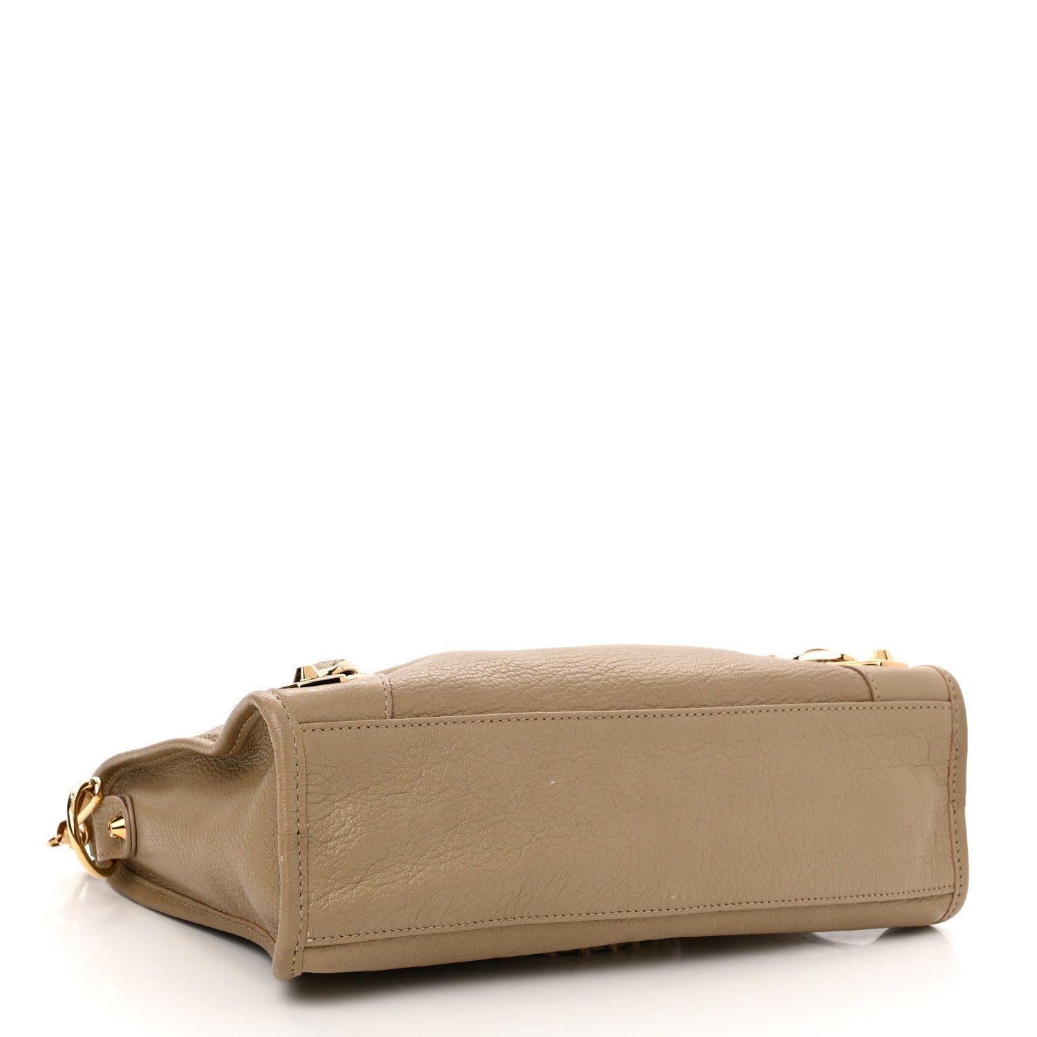 Balenciaga Chevre Gold Metallic Edge Hardware S City Beige Latte 3 of 9