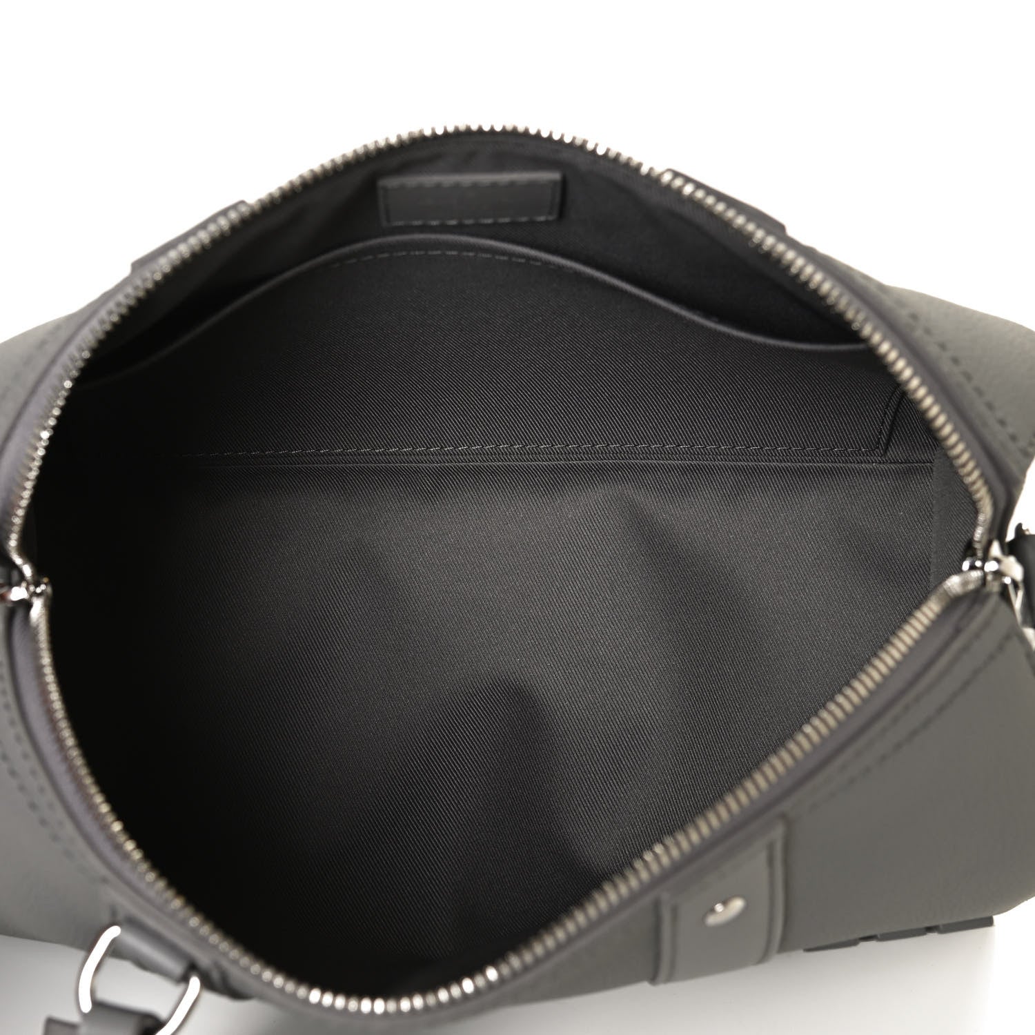 Louis Vuitton Grained Calfskin Aerogram City Keepall Gris 5 of 13