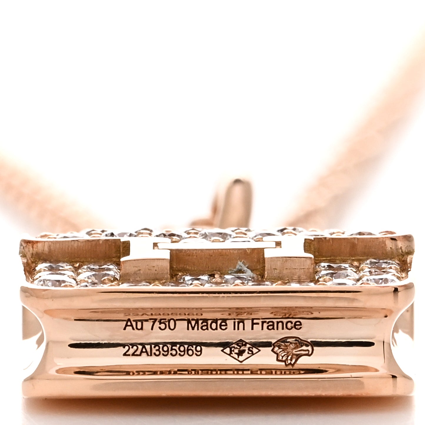 18K Rose Gold Diamond Constance Amulettes Pendant Necklace