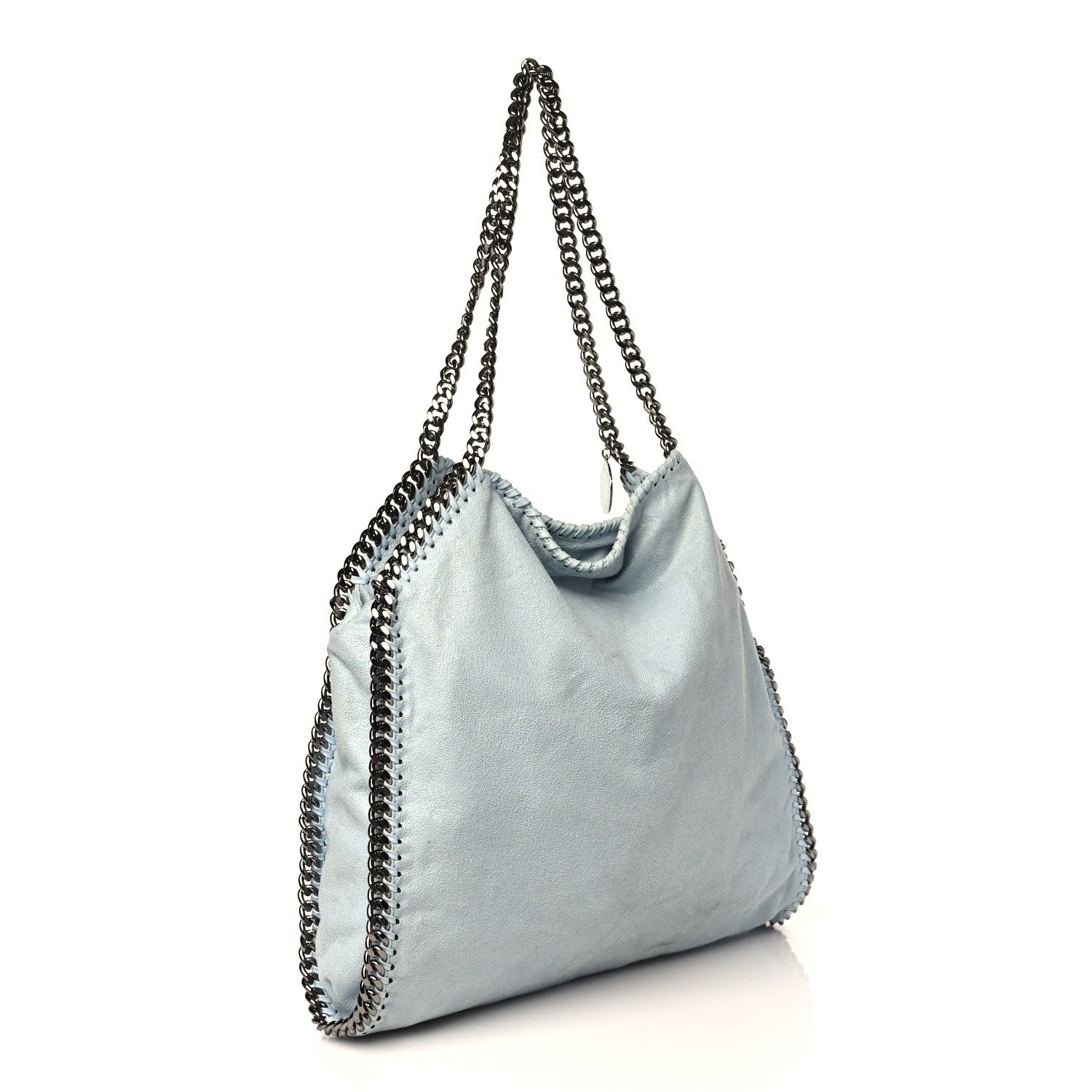 Stella McCartney Shaggy Deer Falabella Fold Over Tote Light Blue 2 of 10