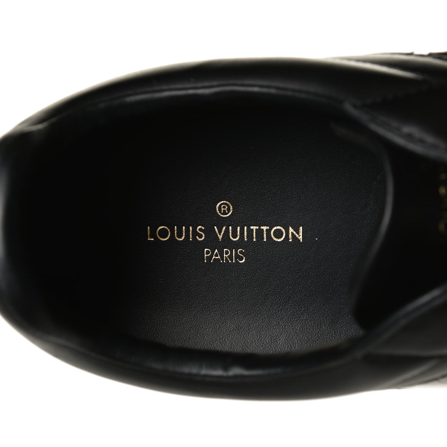 PVC Calfskin Monogram Mens Sneakers 9.5 Black