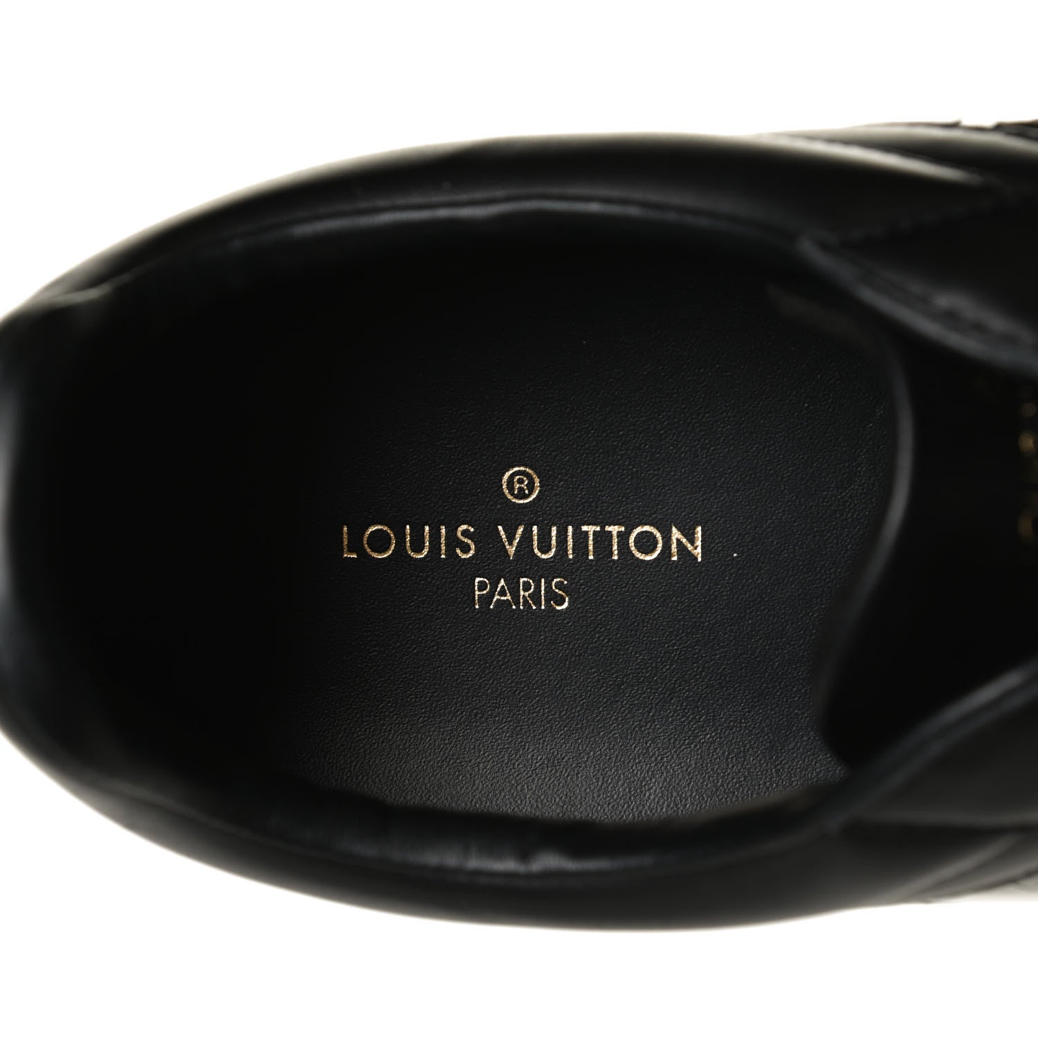 Louis Vuitton PVC Calfskin Monogram Mens Sneakers 9.5 Black 9 of 11