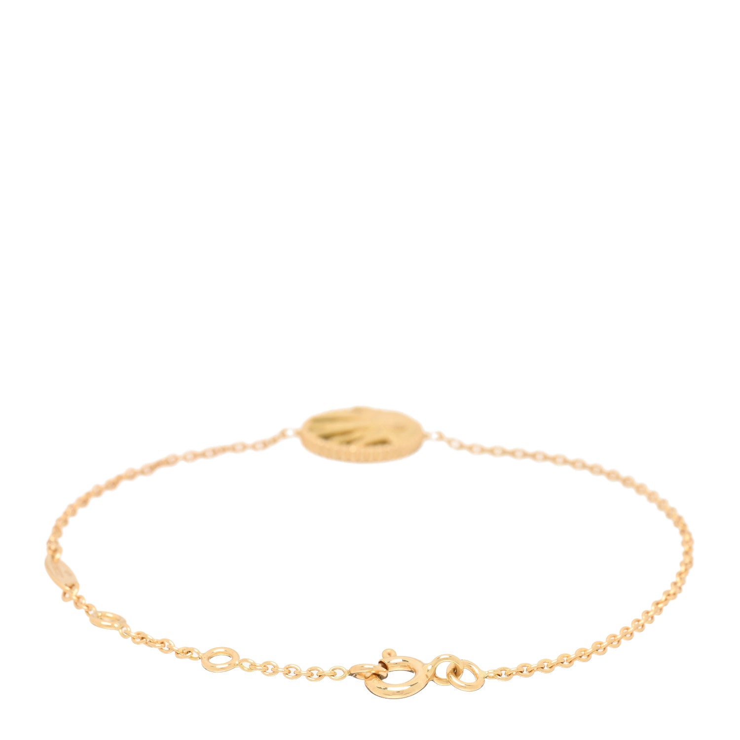 Christian Dior 18K Yellow Gold Diamond Black Onyx Mother of Pearl Rose Celeste Bracelet 3 of 4