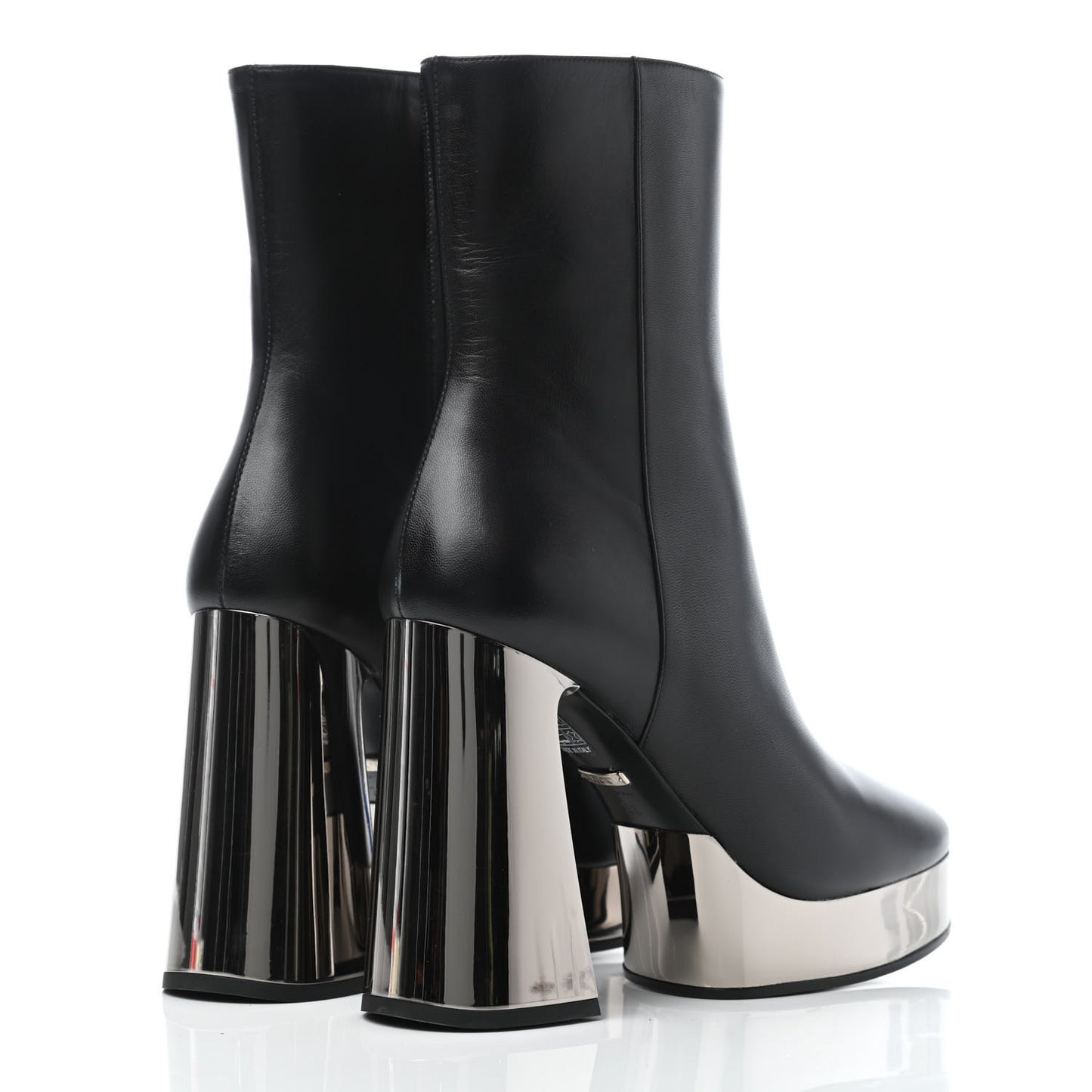 Malaga Kid Chrome Ankle Boots 38 Black