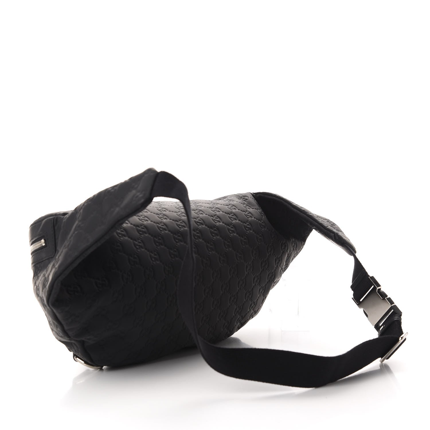 Gucci Guccissima Web Belt Bag Black 2 of 11
