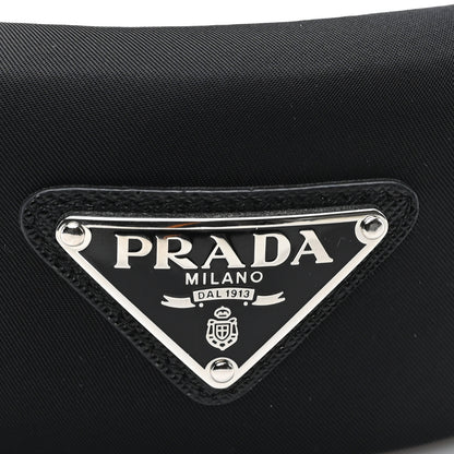 Prada Re-Nylon Metal Triangle Logo Headband Black 6 of 7