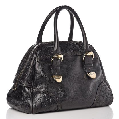 Gucci Guccissima Signoria Large Dome Bag Black 3 of 11