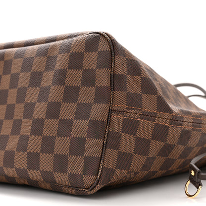Louis Vuitton Damier Ebene Neo Neverfull MM Rose Ballerine 10 of 11