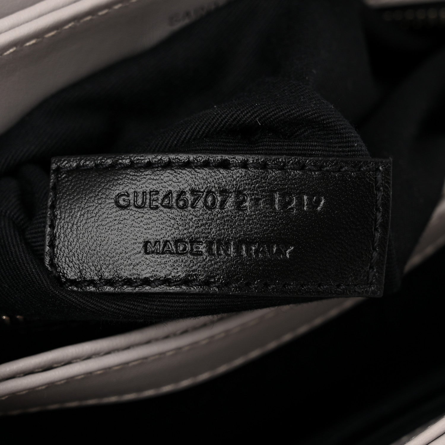 Saint Laurent Calfskin Y Quilted Monogram Toy Loulou Satchel Granite 7 of 11