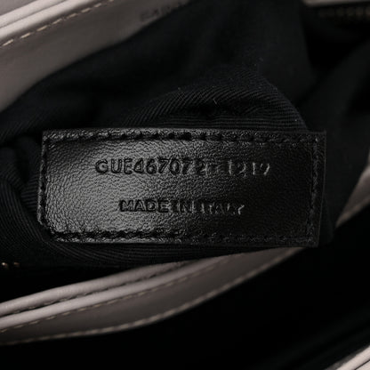 Saint Laurent Calfskin Y Quilted Monogram Toy Loulou Satchel Granite 7 of 11