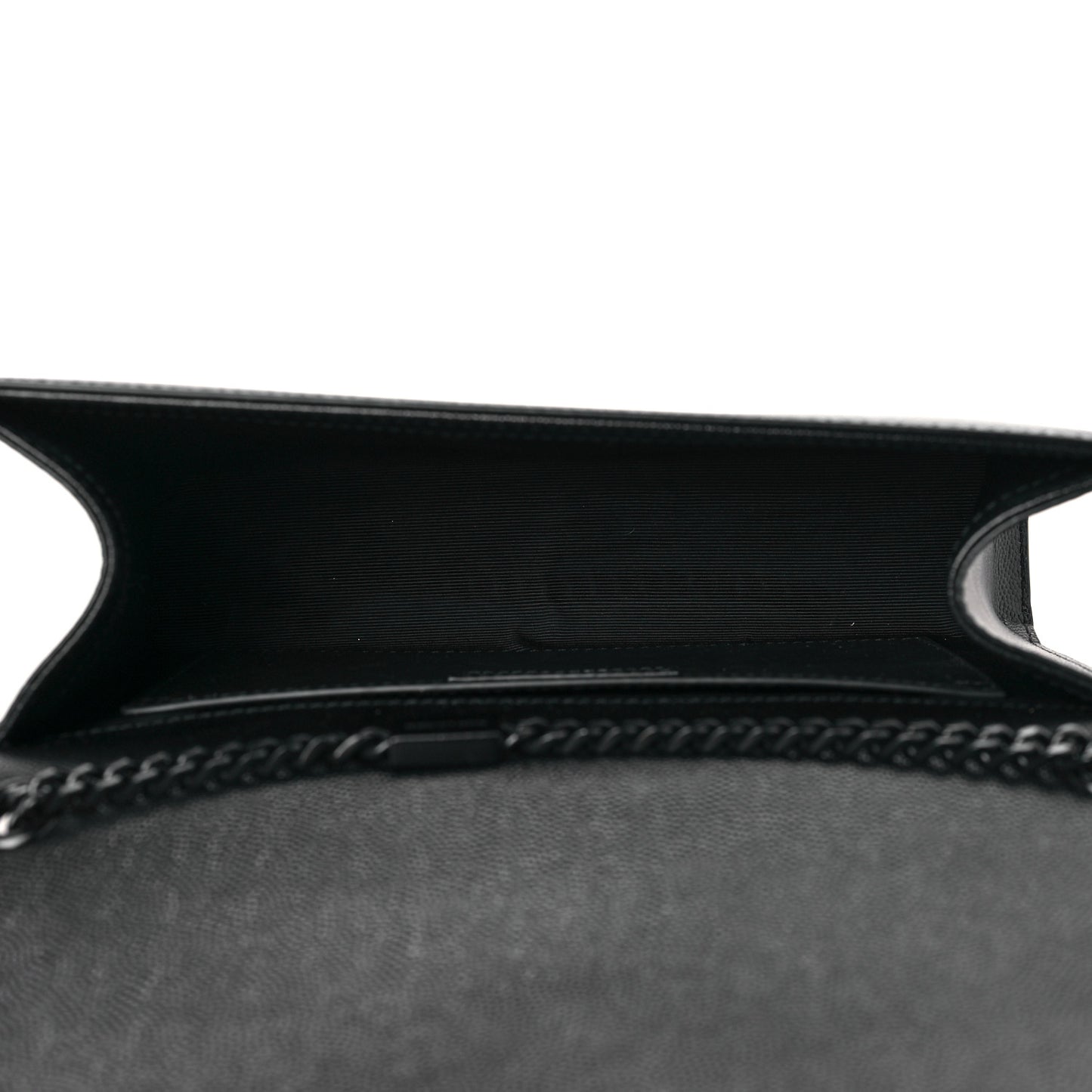 Grain De Poudre Medium Classic Monogram Kate Satchel Black