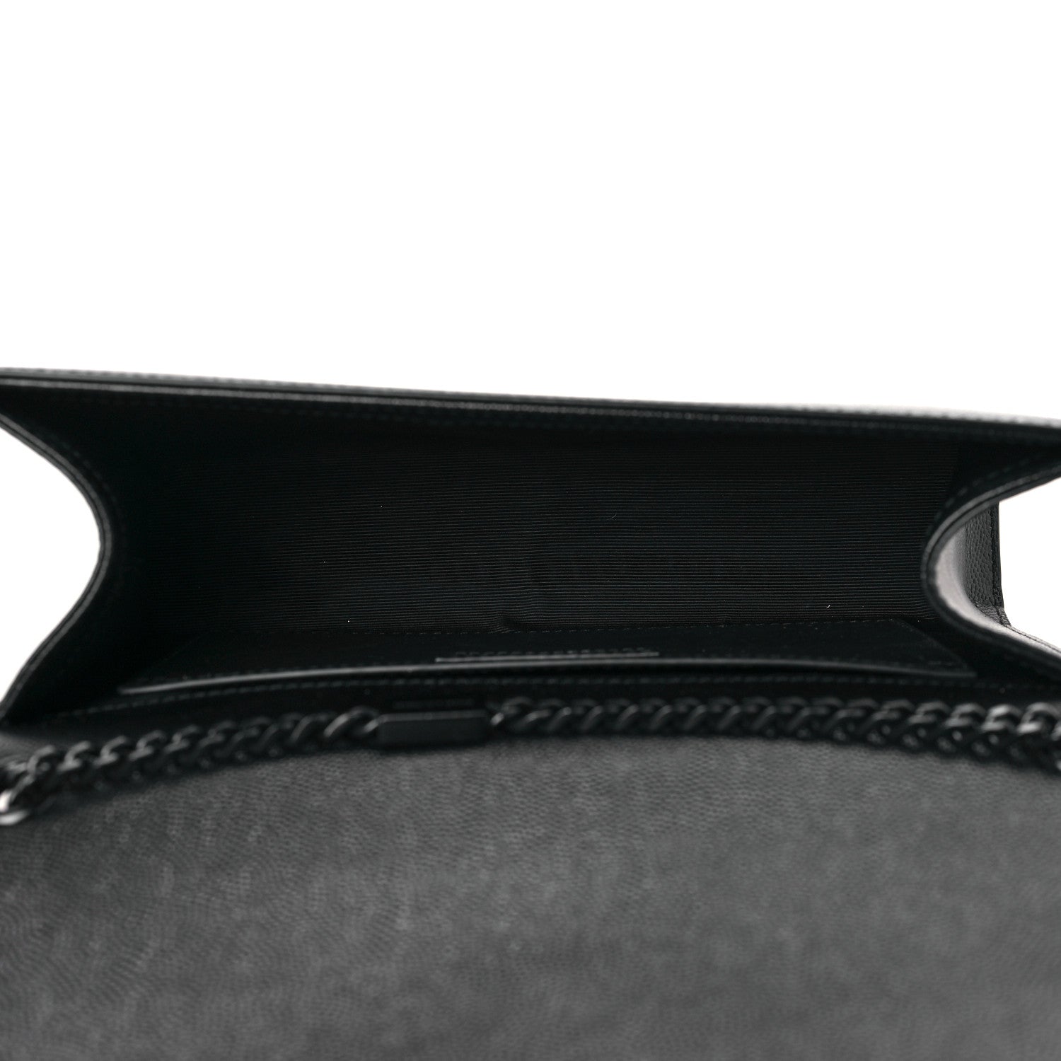 Saint Laurent Grain De Poudre Medium Classic Monogram Kate Satchel Black 5 of 8
