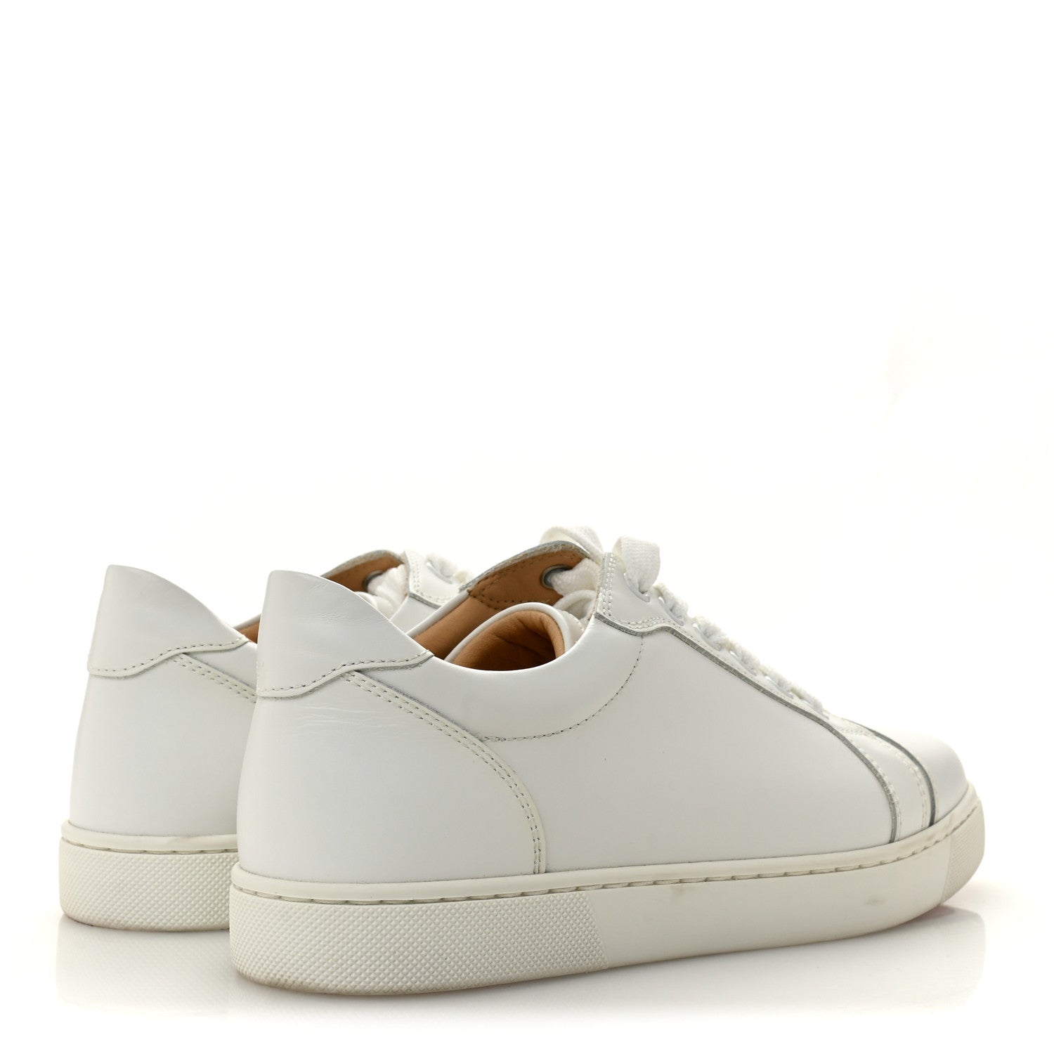 Christian Louboutin Calfskin Vieira Flat Sneakers 37 White 5 of 12