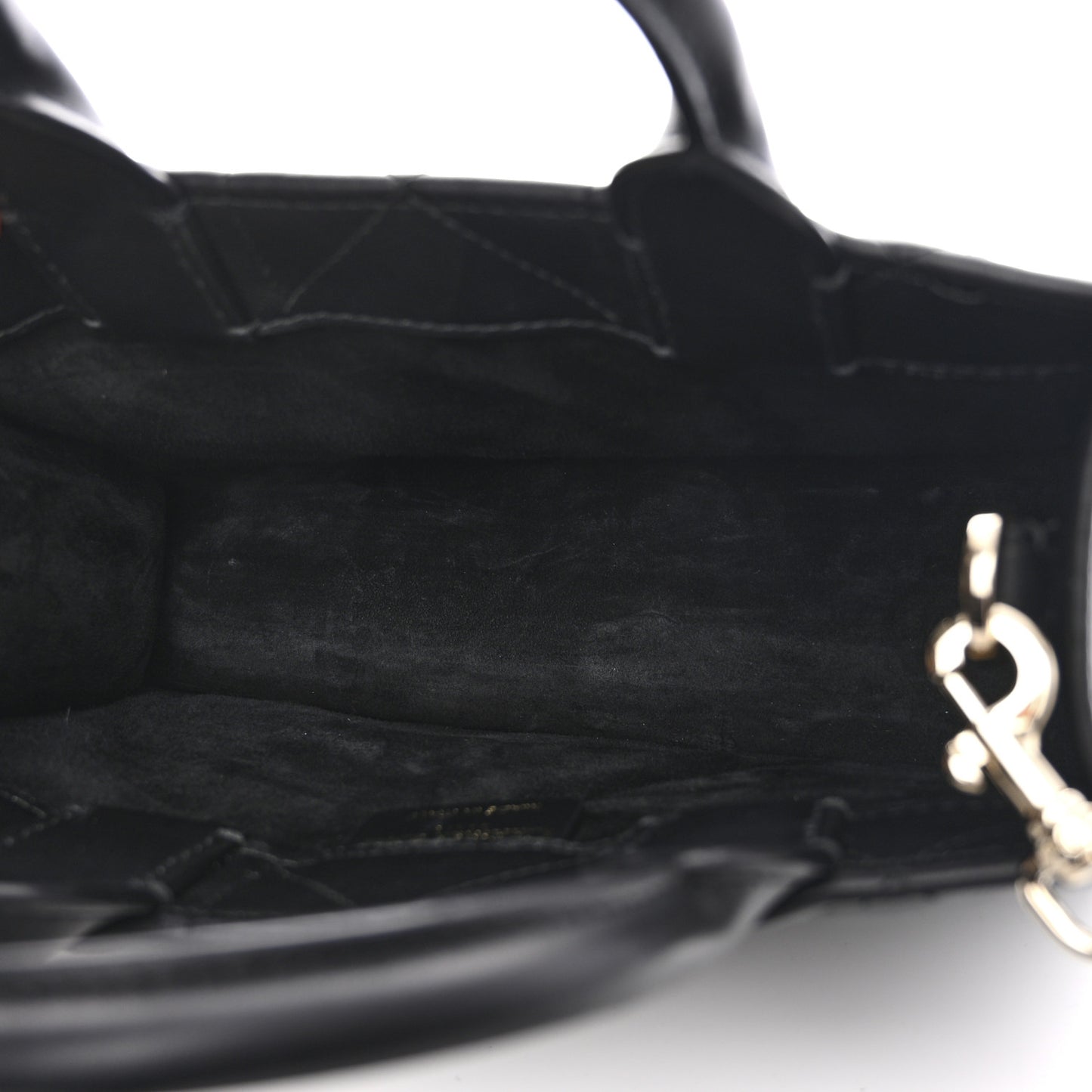 Calfksin Macrocannage Mini Book Tote Black