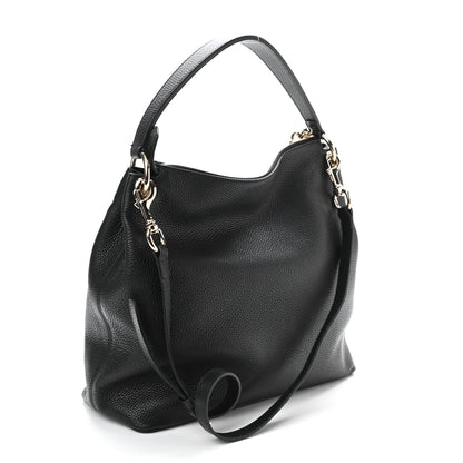 Gucci Pebbled Calfskin Large Soho Hobo Black 3 of 10