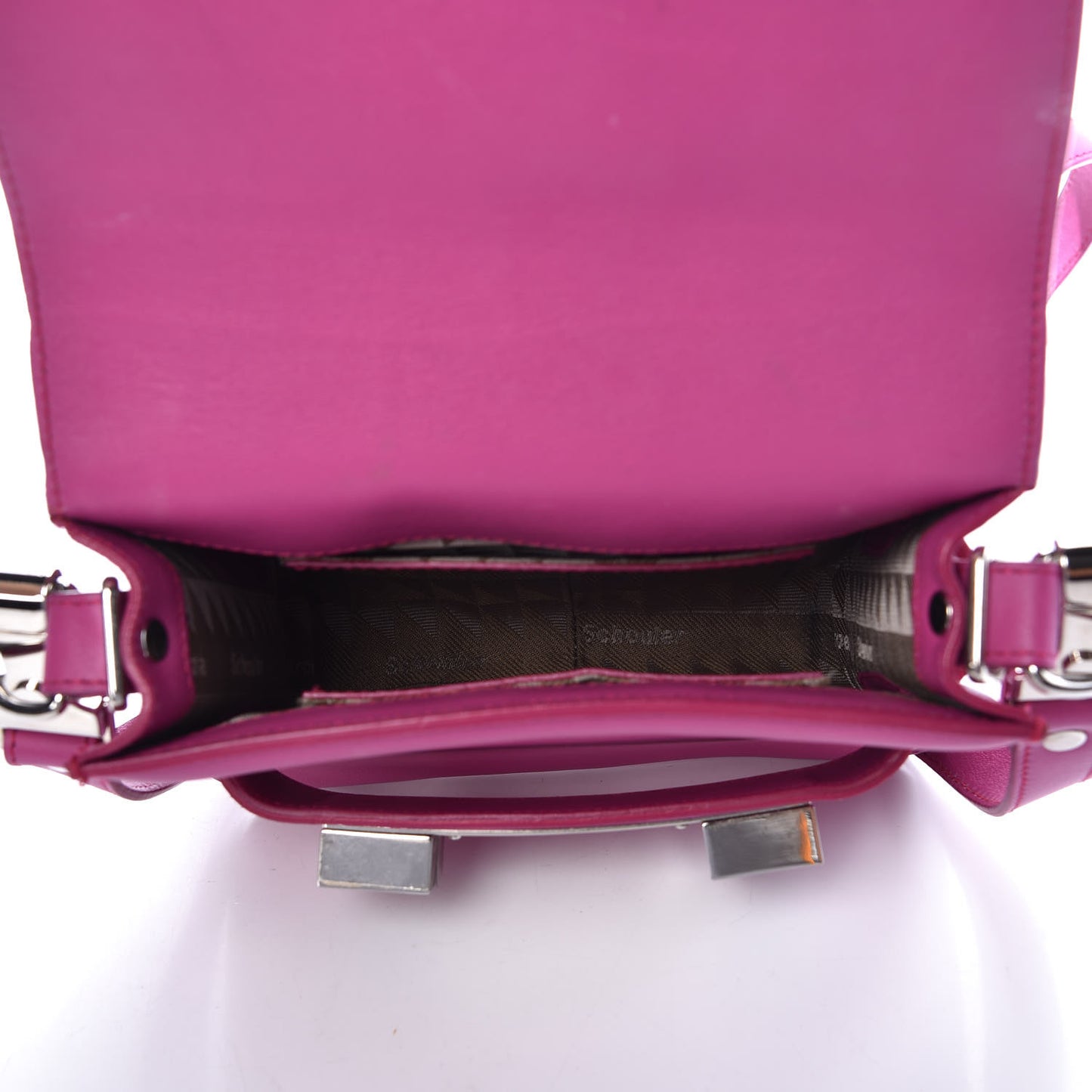 Smooth Calfskin Tiny PS11 Classic Shoulder Bag Fuxia