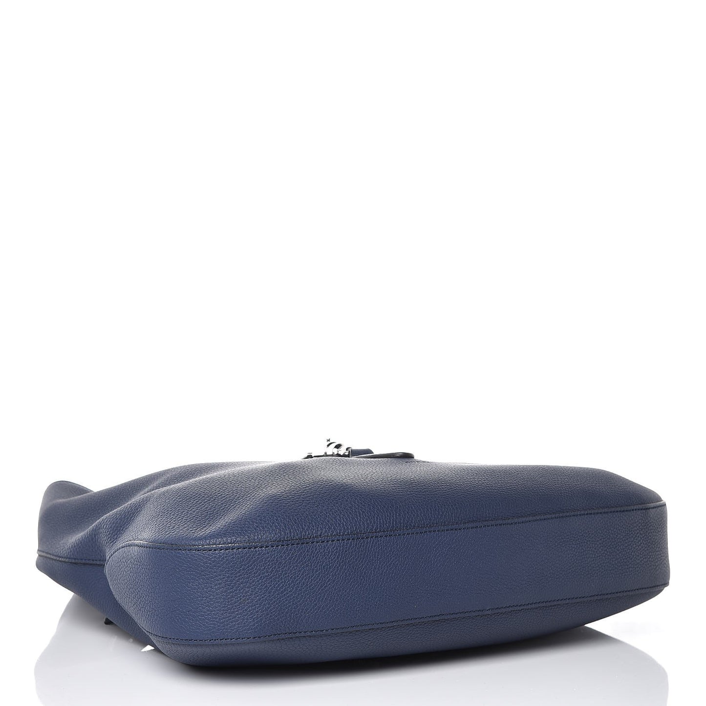 Soft Grained Calfskin Large Jackie Hobo Classic Blue Marine