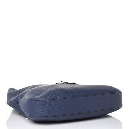 Gucci Soft Grained Calfskin Large Jackie Hobo Classic Blue Marine 5 of 8
