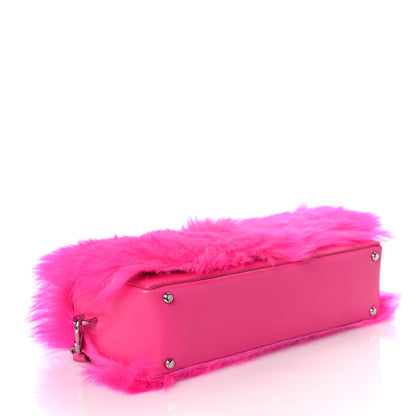 3.1 Phillip Lim Shearling Calfskin Ray Baguette Crossbody Neon Pink 4 of 8
