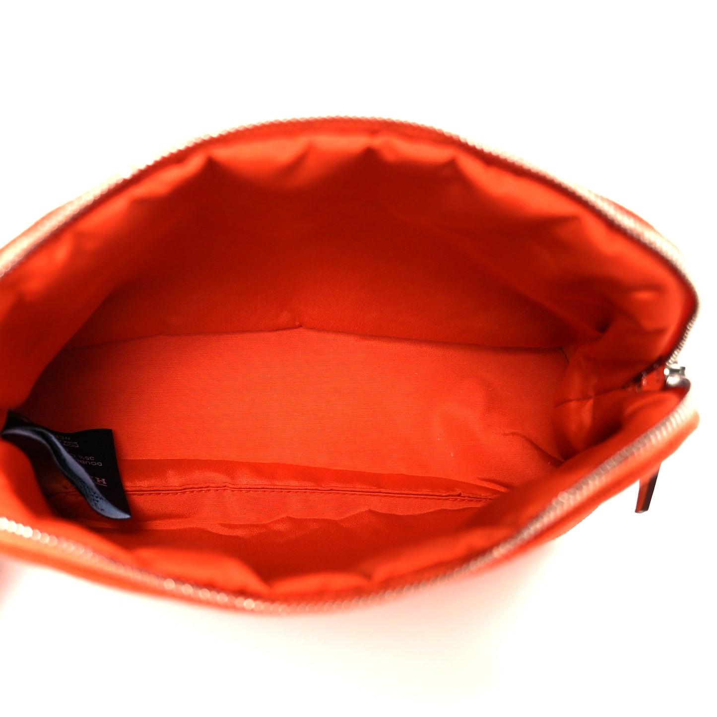 Cotton Canvas Mini Mini Bolide Travel Cosmetic Pouch Feu