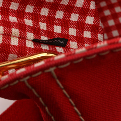 Prada Canapa Small Logo Tote Rosso Talco 7 of 10
