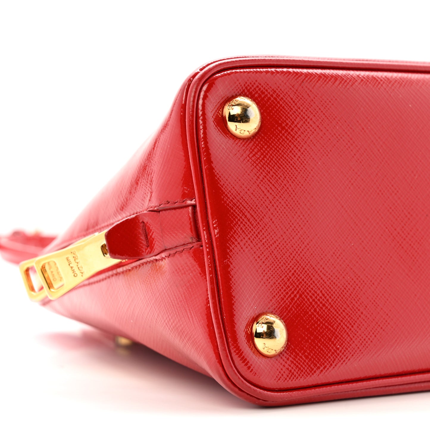 Saffiano Vernice Small Promenade Tote Rosso