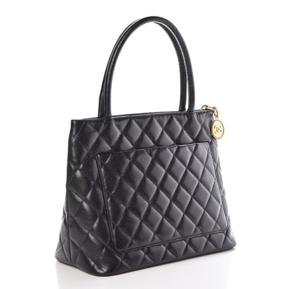 Chanel Caviar Quilted Medallion Tote Black 3 of 11