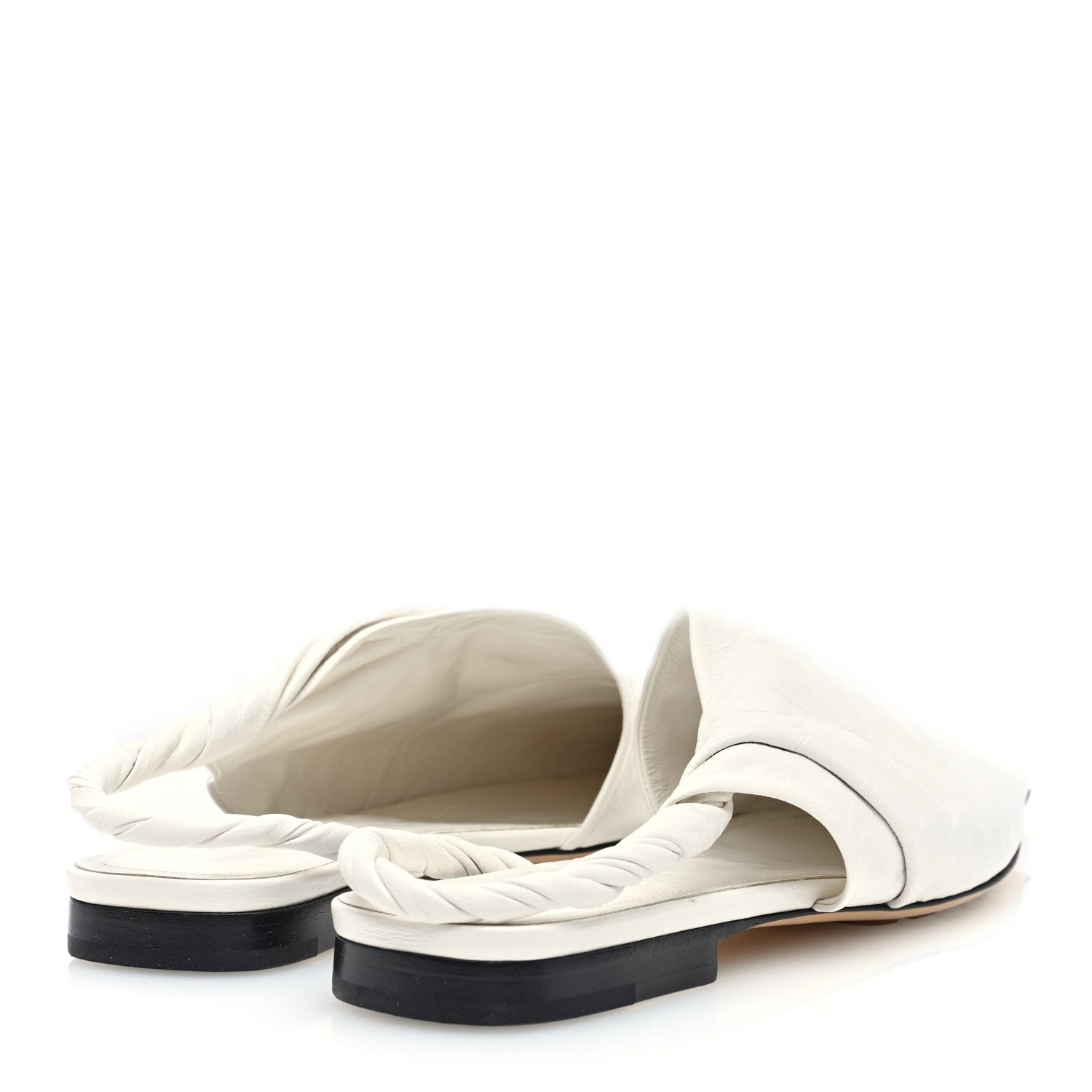 Bottega Veneta Nappa BV Point Ballet Flats 36 White 4 of 7