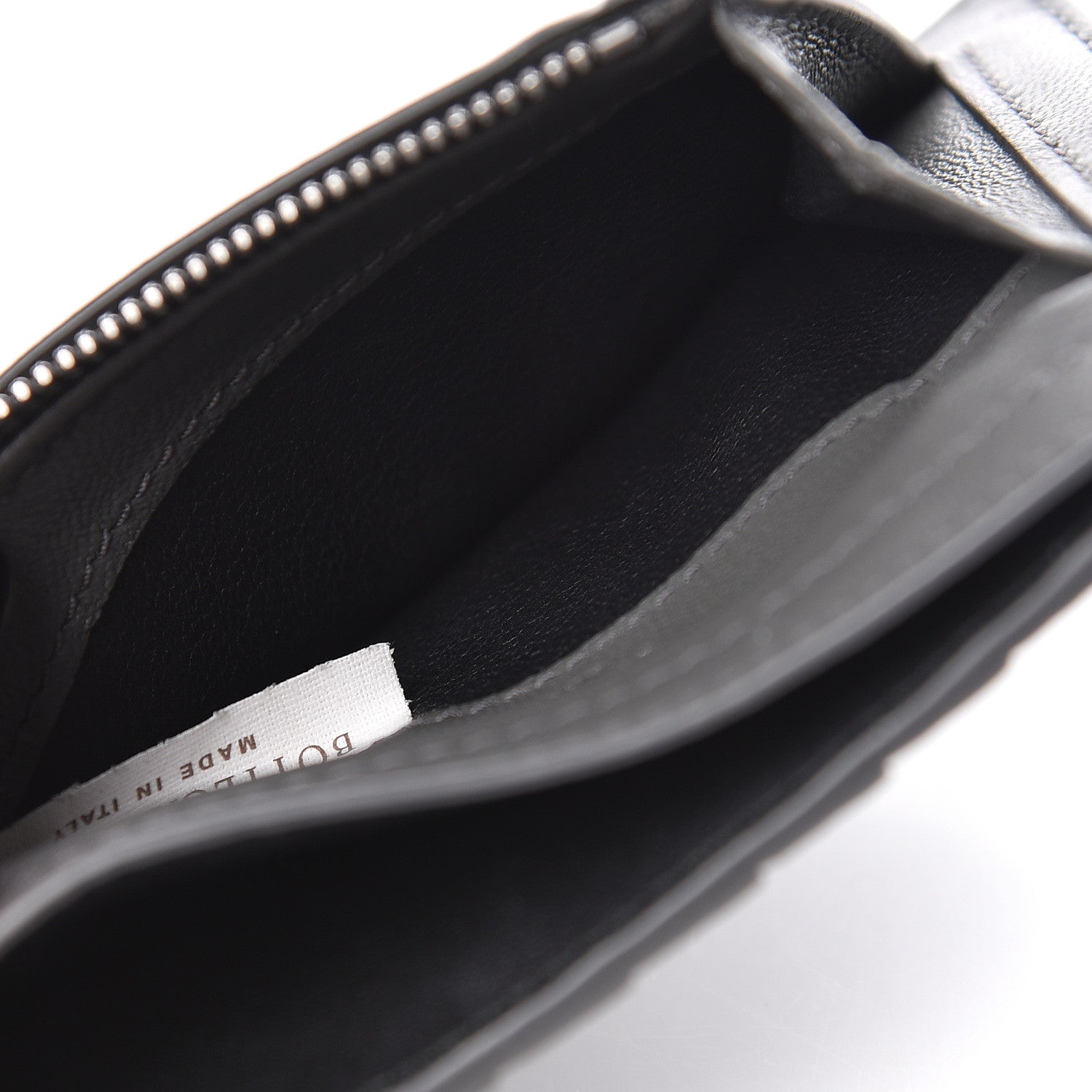 Bottega Veneta Nappa Intrecciato Card Case Light Graphite 7 of 8