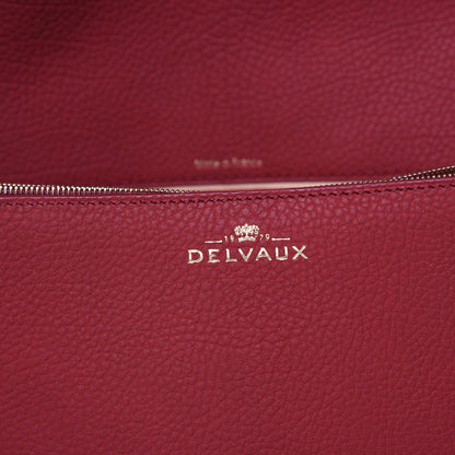 Delvaux Crispy Calfskin Le Mutin Saddle Bag Rouge 6 of 9