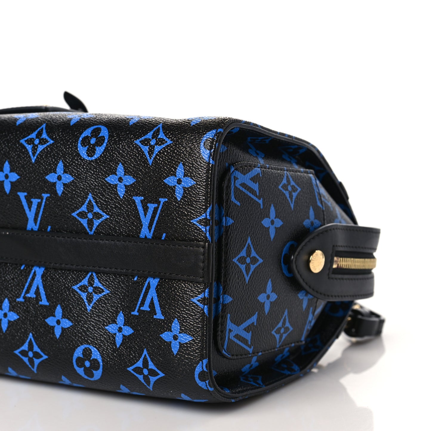 Colored Monogram Speedy Amazon PM Blue Black