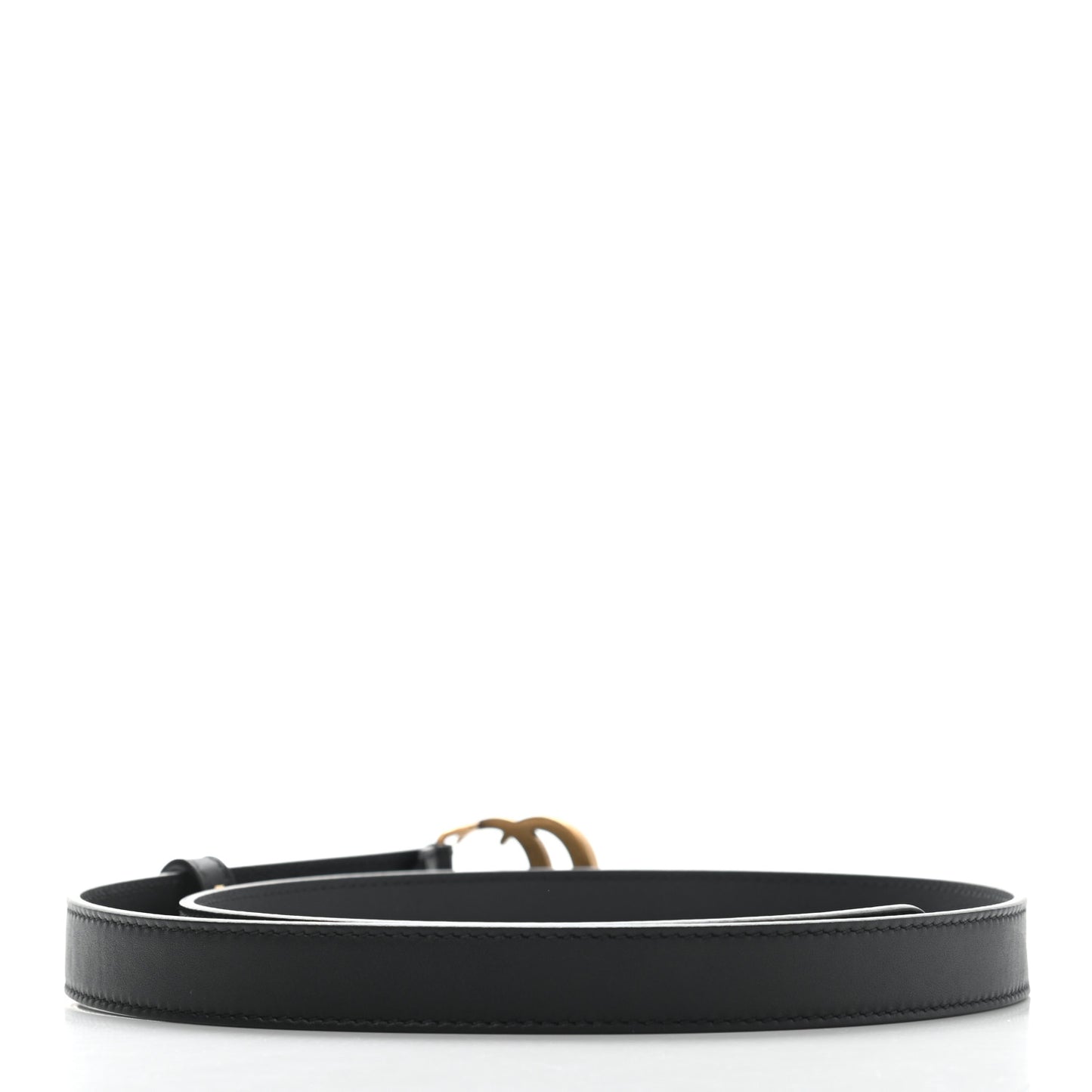 Calfskin Double G 20mm Belt 80 32 Black