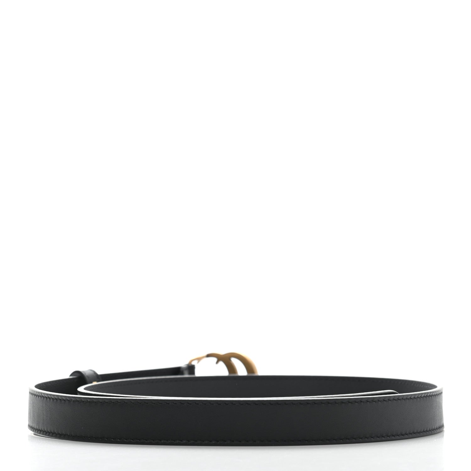 Gucci Calfskin Double G 20mm Belt 80 32 Black 2 of 7