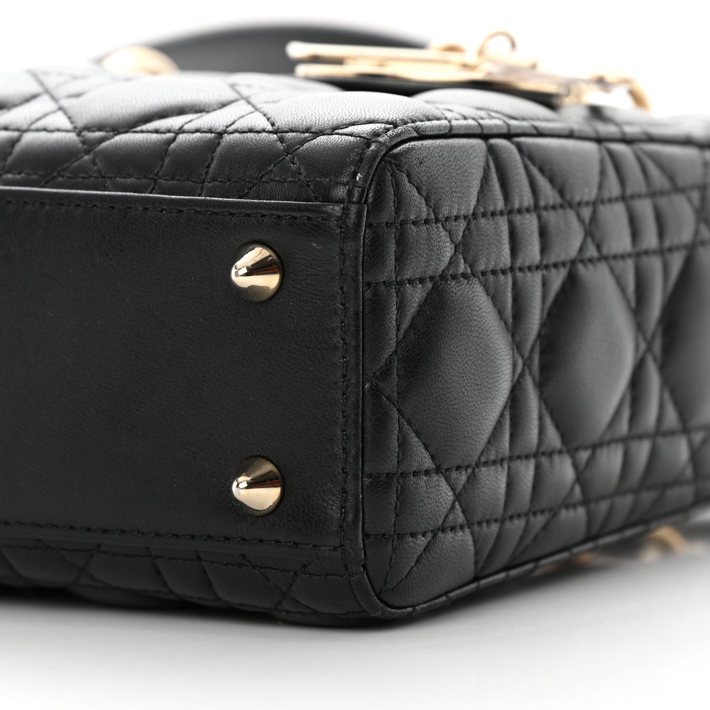 Lambskin Cannage Small My ABCDior Lady Dior Black