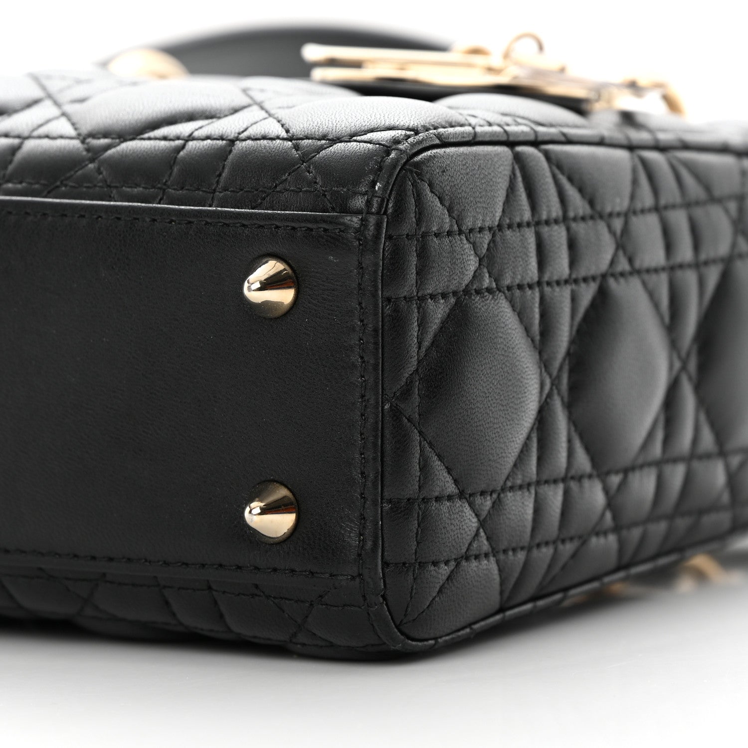 Christian Dior Lambskin Cannage Small My ABCDior Lady Dior Black 10 of 19