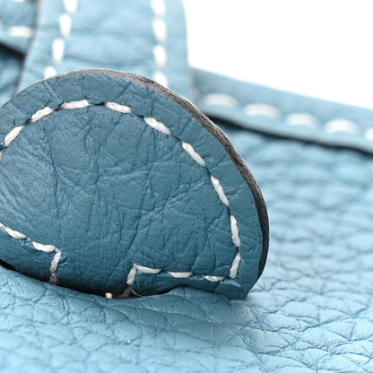 Hermes Taurillon Clemence Evelyne TPM New Blue Jean 7 of 11
